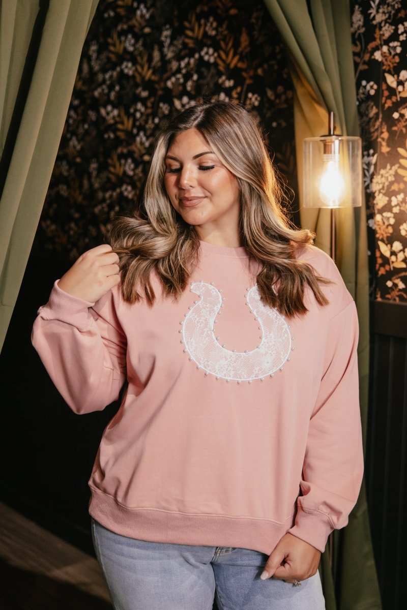 Horseshoe Honey Sweater - Reg & Curvy - Macoma Boutique120 Long Sleeve