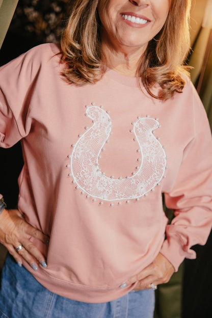 Horseshoe Honey Sweater - Reg & Curvy - Macoma Boutique120 Long Sleeve