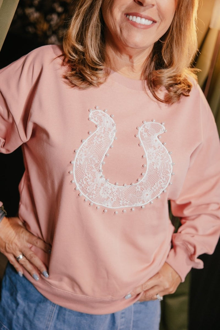 Horseshoe Honey Sweater - Reg & Curvy - Macoma Boutique120 Long Sleeve