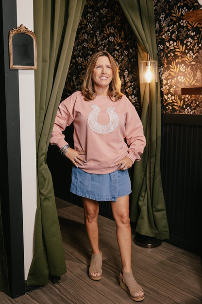 Horseshoe Honey Sweater - Reg & Curvy - Macoma Boutique120 Long Sleeve
