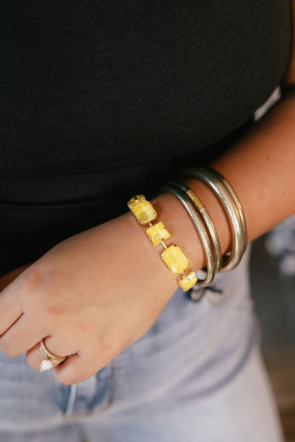 I'm Still Bejeweled Bracelet in Yellow - Macoma Boutique315 Jewelry