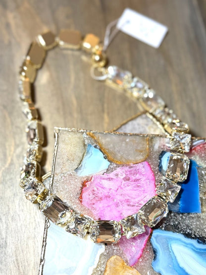 I'm Still Bejeweled Necklace in Clear - Macoma Boutique315 Jewelry