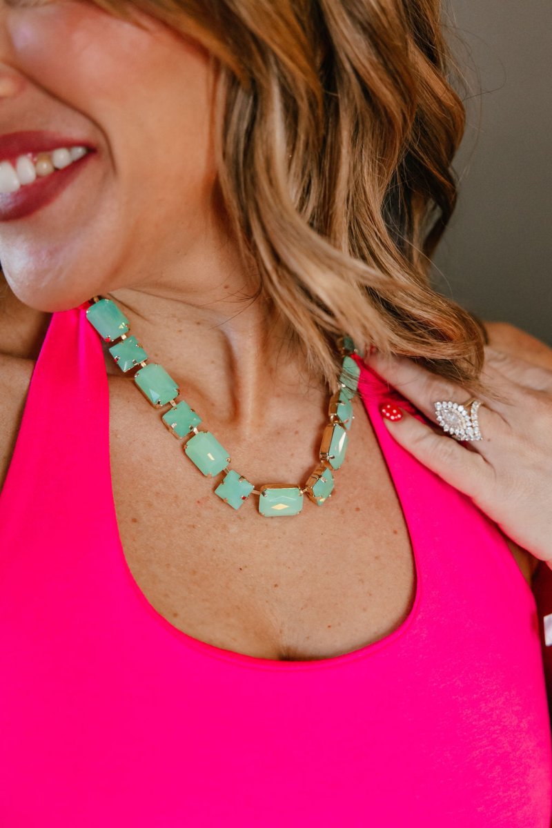 I'm Still Bejeweled Necklace in Jade - Macoma Boutique315 Jewelry