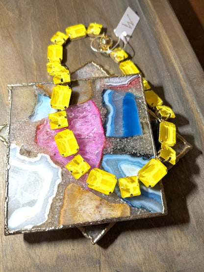 I'm Still Bejeweled Necklace in Yellow - Macoma Boutique315 Jewelry
