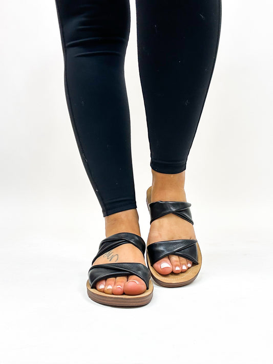 Corky's Black With a Twist Sandals