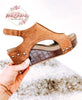 Corky's Brown Suede Croco Ashley Sandals
