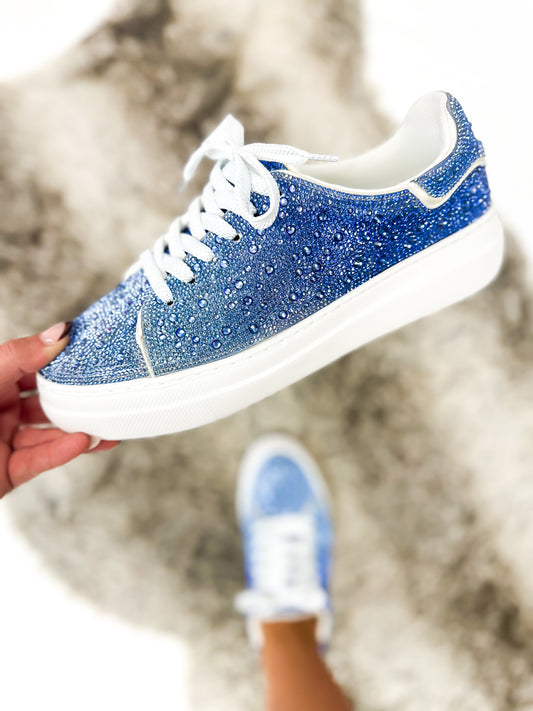 Corky's Blue Ombre Bedazzle Sneakers