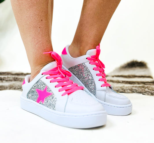 Neon Pink Miel Sneakers