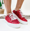 Corky's Red Glitter Glaring Sneakers