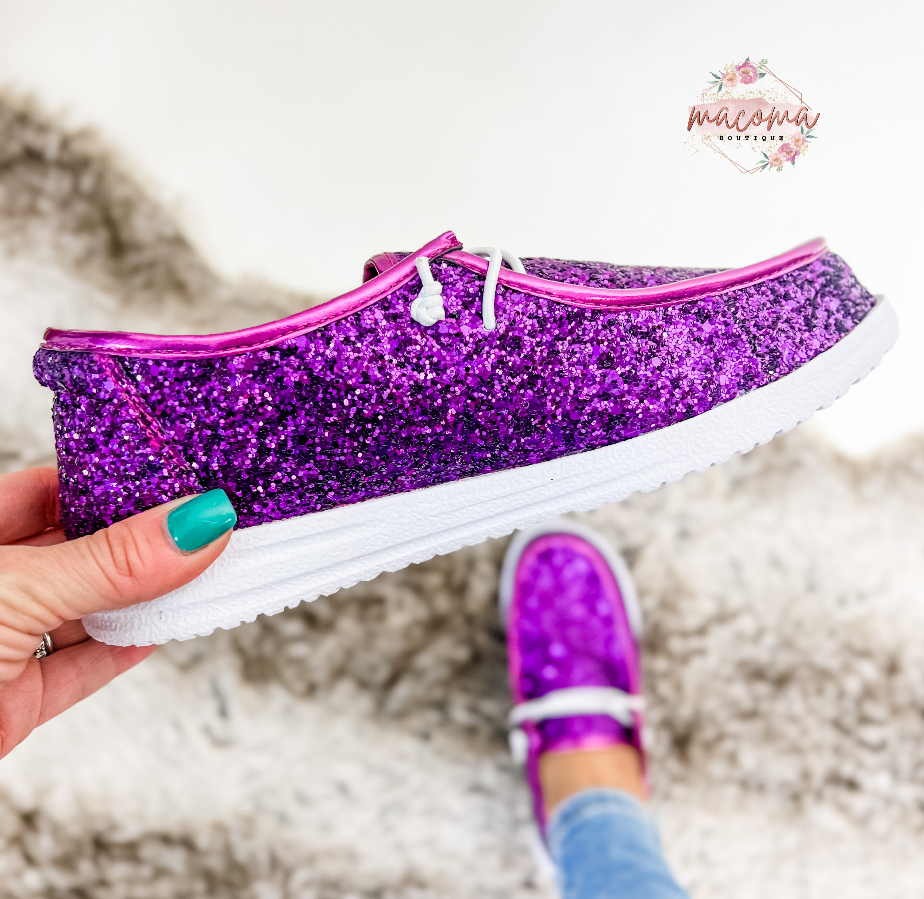 Purple shose hot sale