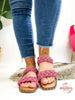 Corky's Fuchsia Rhinestones Don't Get It Twisted Sandals -FINAL SALE