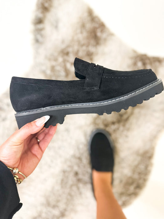 Corky's Black Suede Boost Shoes