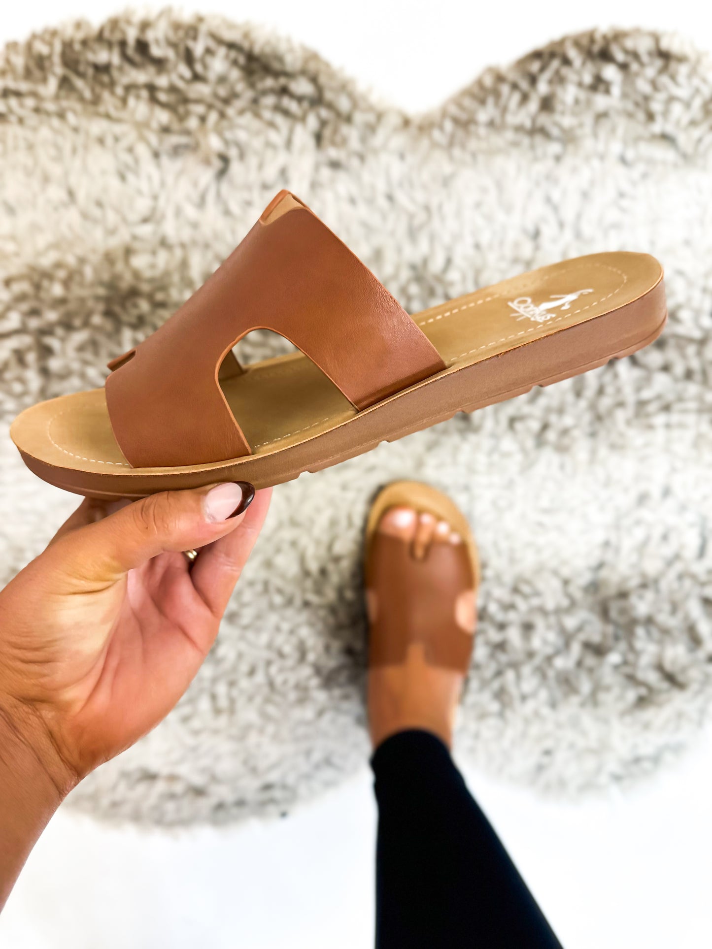 Corky's Cognac Smooth Bogalusa Sandals - FINAL SALE