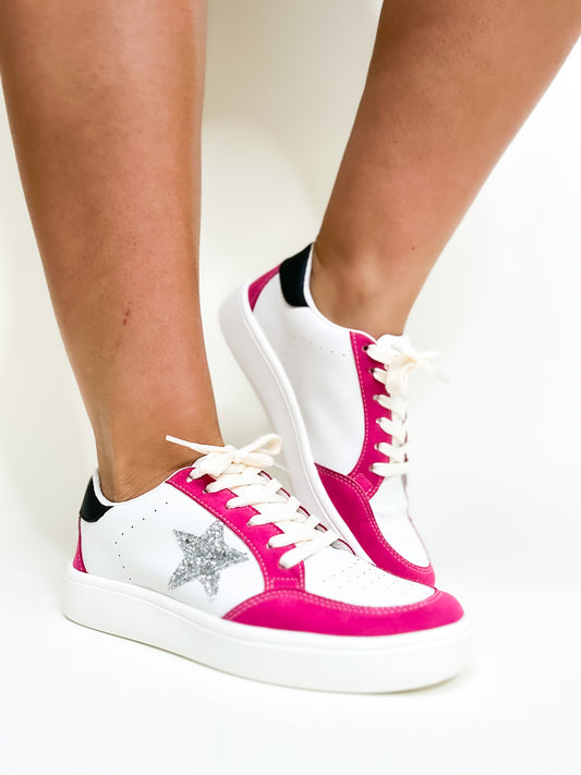 Fuchsia Silver Miel Sneakers