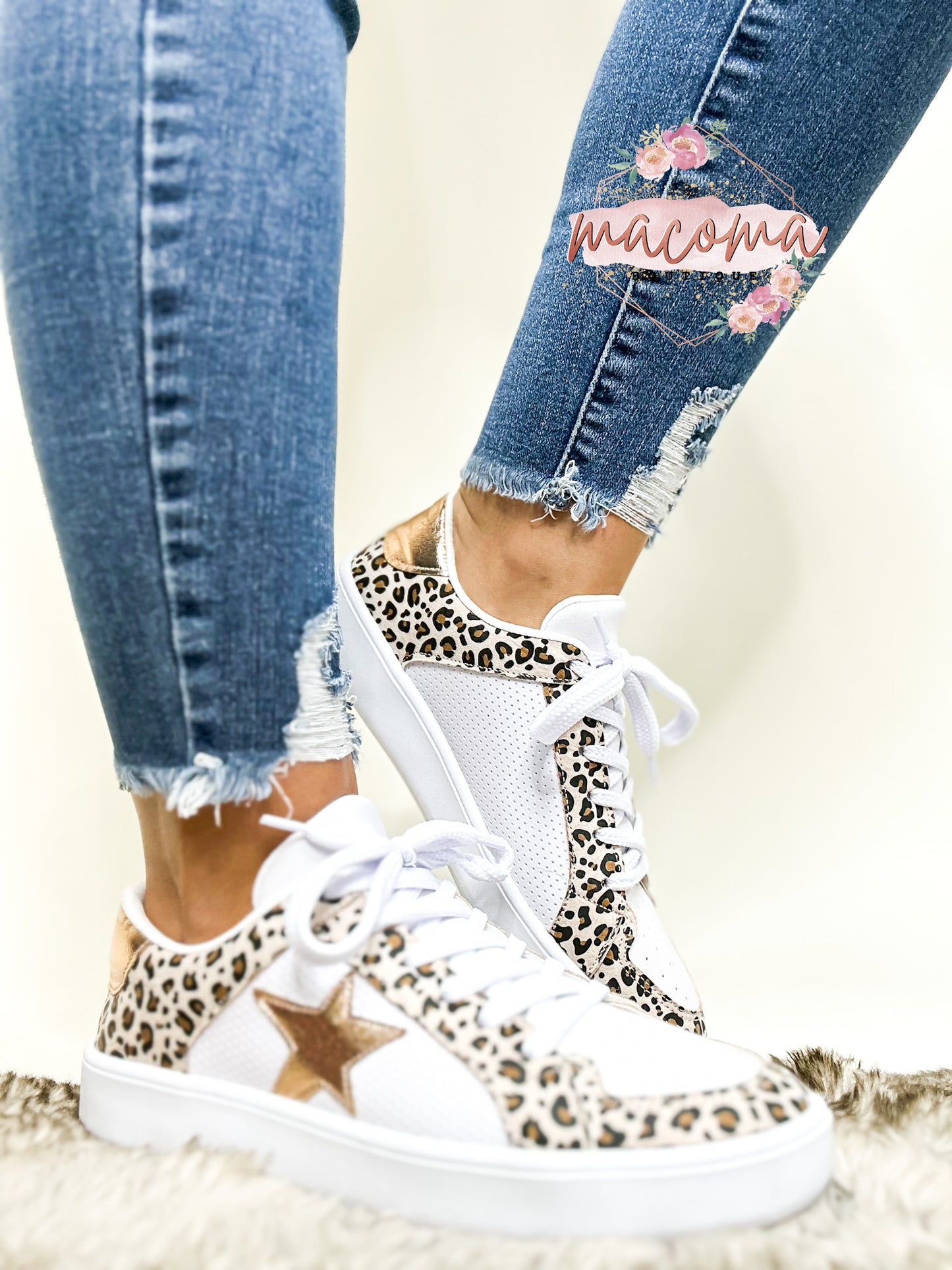 Nude Leopard Miel Sneakers