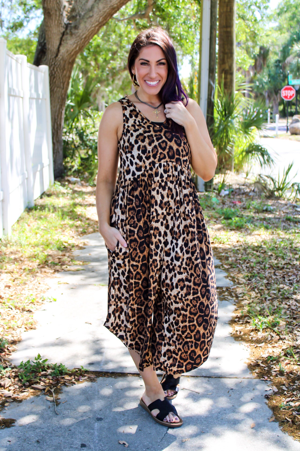 Cheetah Print Best Seller— Phierce Fashions Jumpsuit FINAL SALE