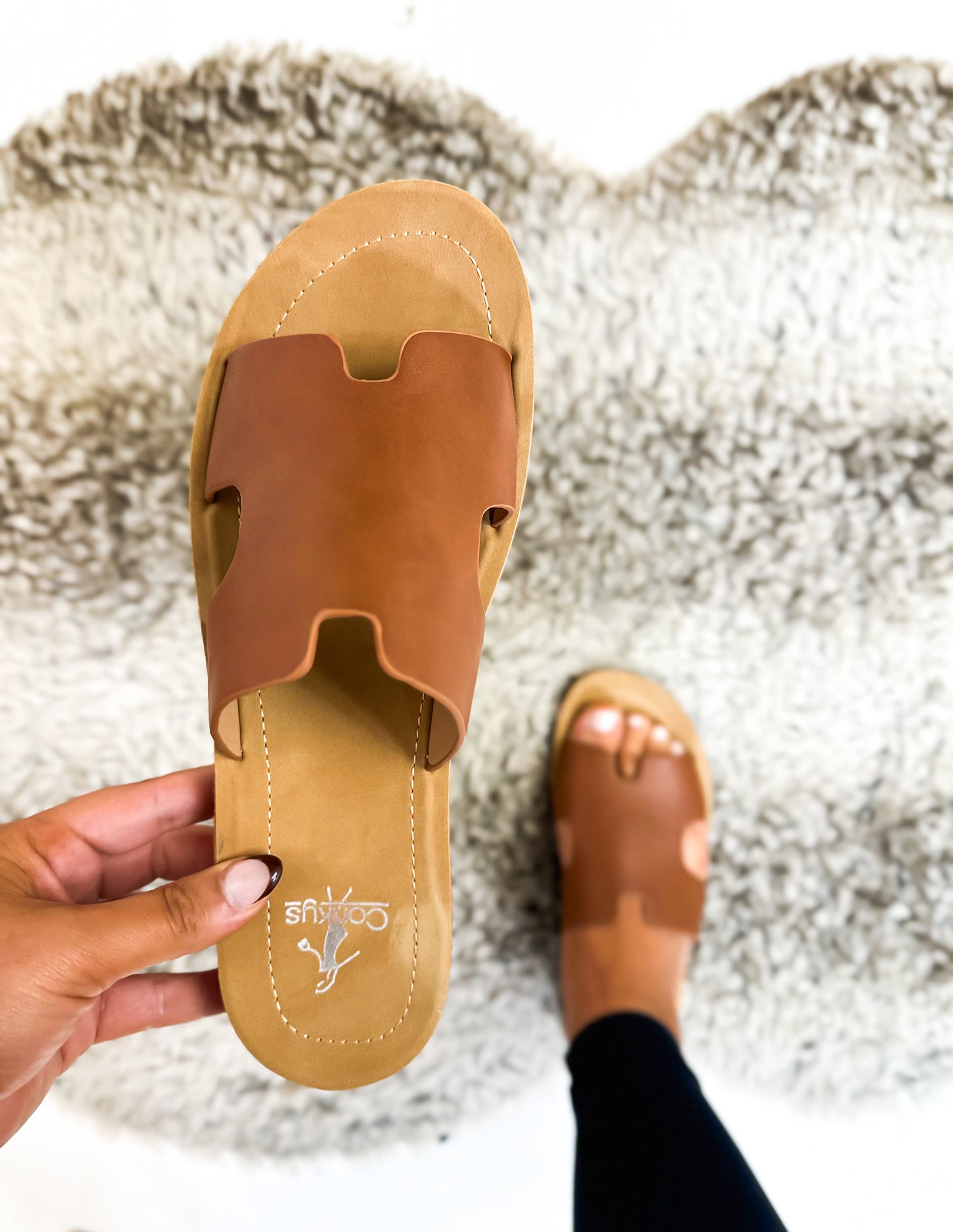 Corky's Cognac Smooth Bogalusa Sandals - FINAL SALE