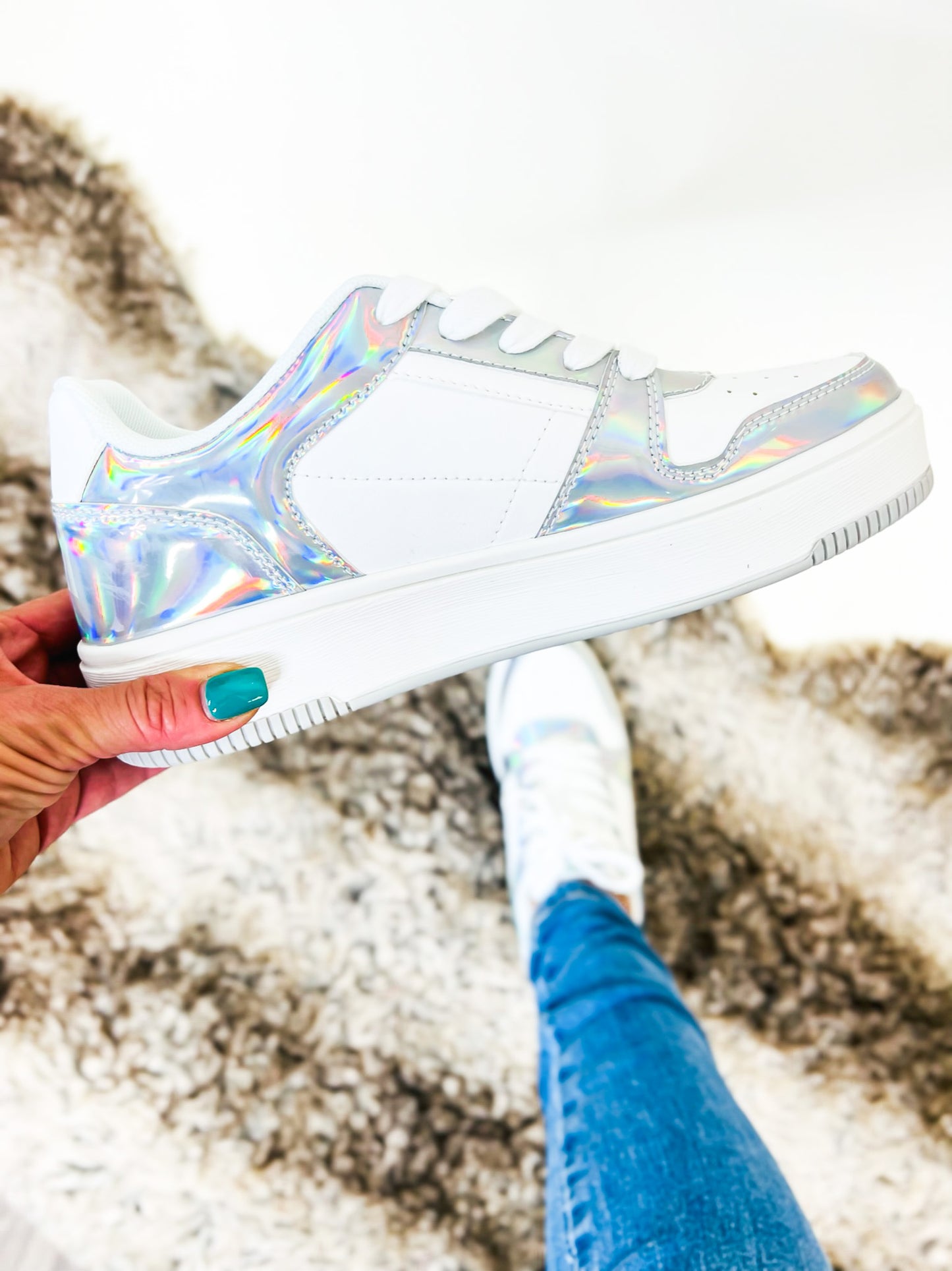 Mata Holographic Slicker Sneakers -FINAL SALE