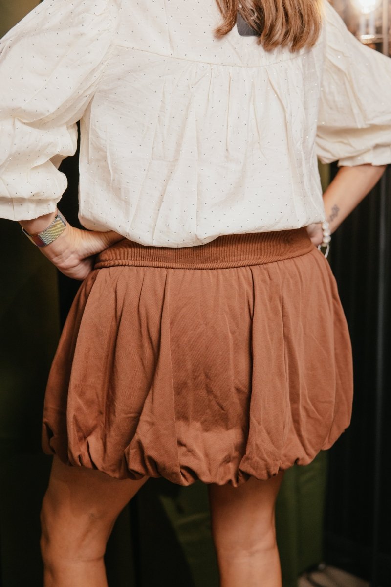 In My Bubble Skirt In Chocolate - Macoma Boutique200 Skirts