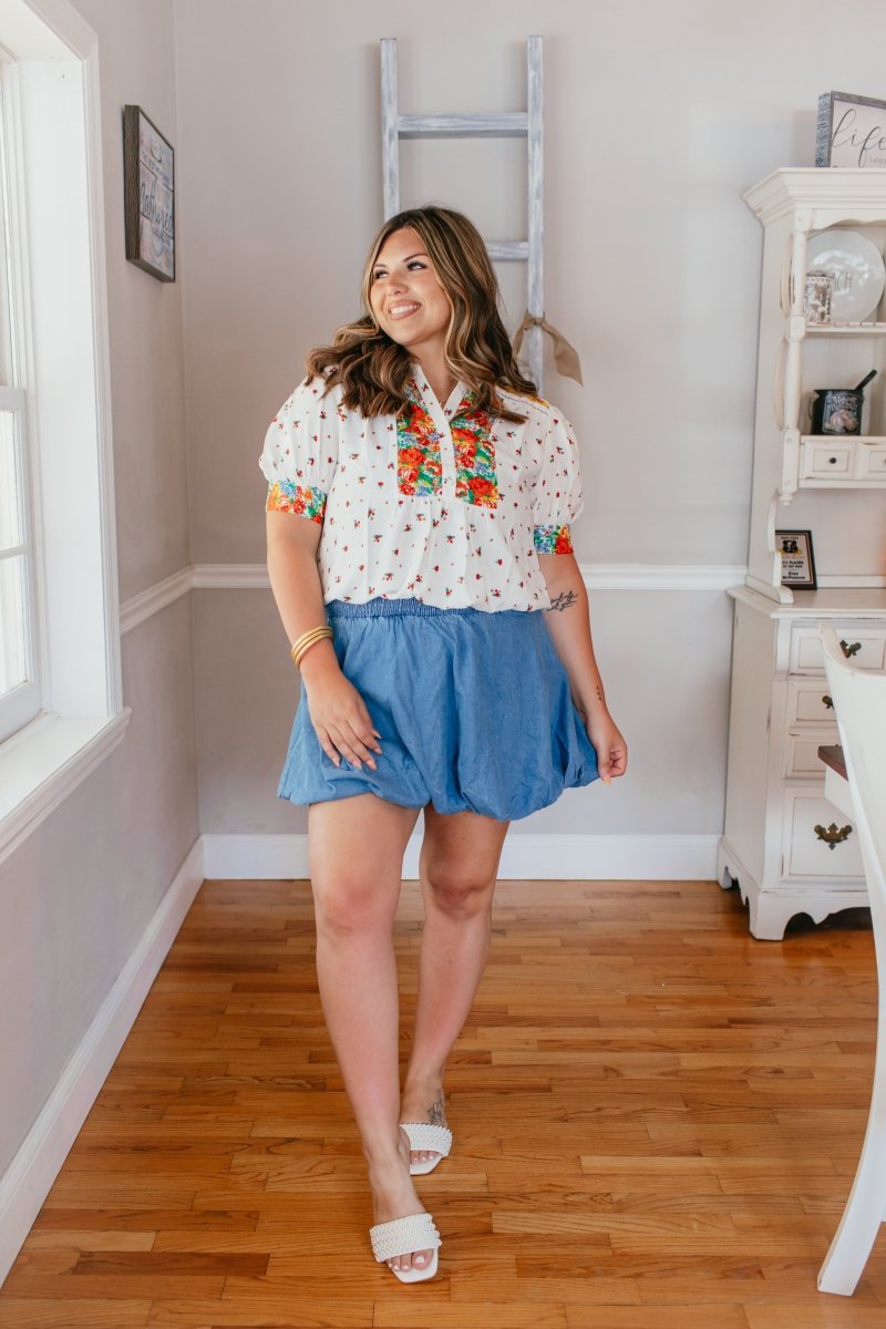 In The Meadow Top - Reg & Curvy - Macoma Boutique100 Short Sleeve