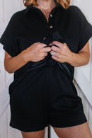 In The Morning Romper in Black - FINAL SALE - Macoma Boutique260 Jumpsuits/Rompers/Overalls