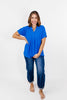 In Too Deep Top in Blue - FINAL SALE - Macoma Boutique100 Short Sleeve