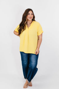 In Too Deep Top in Yellow- FINAL SALE