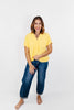 In Too Deep Top in Yellow - FINAL SALE - Macoma Boutique100 Short Sleeve