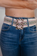 Ivory & Black Belt - Macoma Boutique310 Accessories/Jewelry