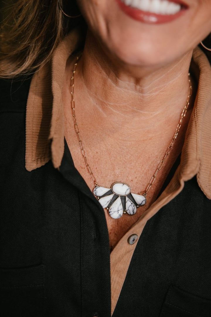 Ivory Bloom Statement Necklace - Macoma Boutique315 Jewelry
