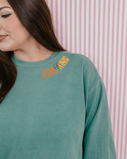 Jesus Is King Graphic Pullover - FINAL SALE - Macoma Boutique555 Presales