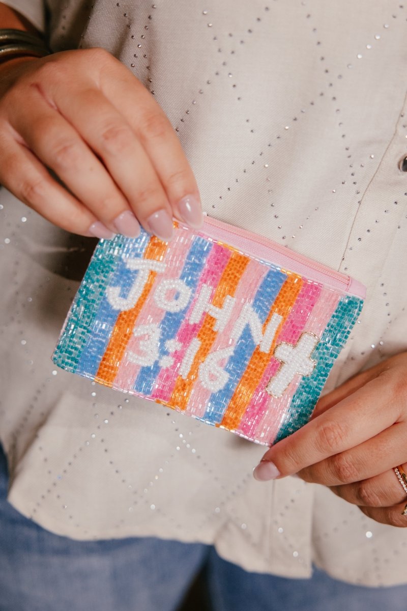 John 3:16 Beaded Coin Bag - Macoma Boutique310 Accessories