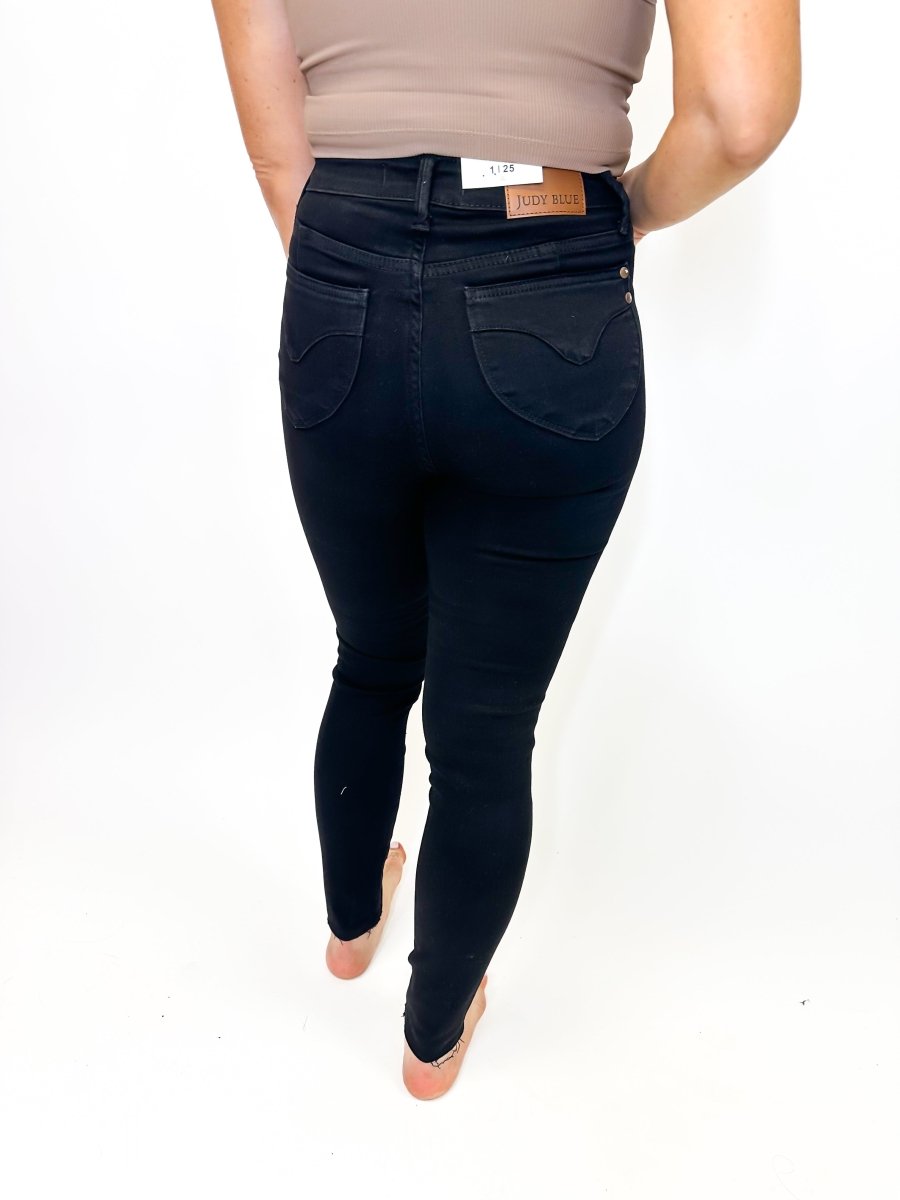 Judy Blue Black Contour Skinny Jeans - FINAL SALE - Macoma Boutique170 Denim