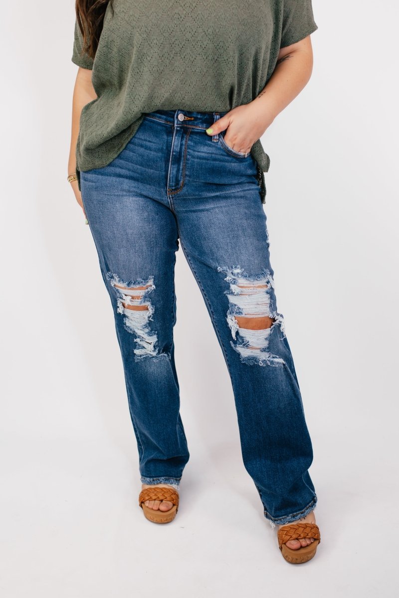 Judy Blue Dad Bod Jeans - Macoma Boutique170 Denim