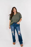 Judy Blue Dad Bod Jeans - Macoma Boutique170 Denim