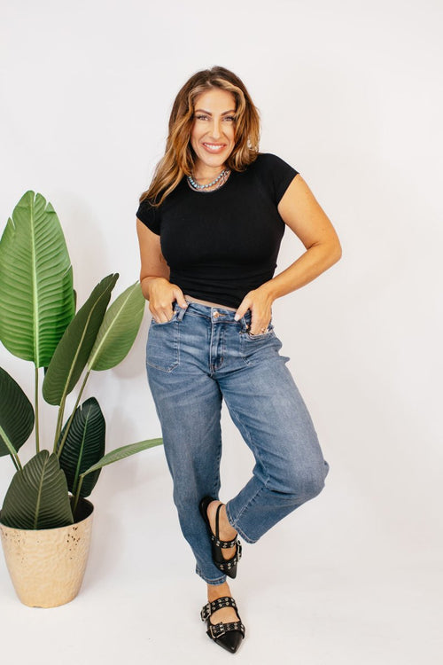 Judy Blue Go - To Denim Barrel Jeans - Reg & Curvy - Macoma Boutique170 Denim