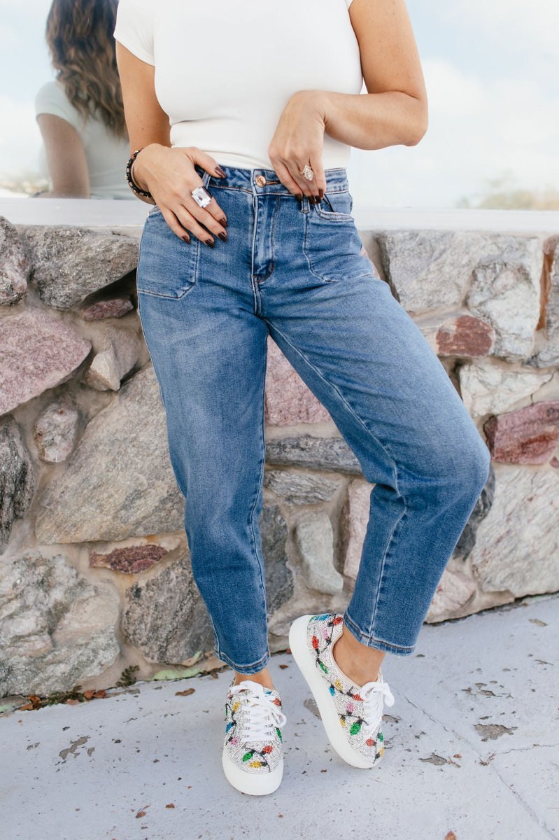 Judy Blue Go-To Denim Barrel Jeans - Reg & Curvy