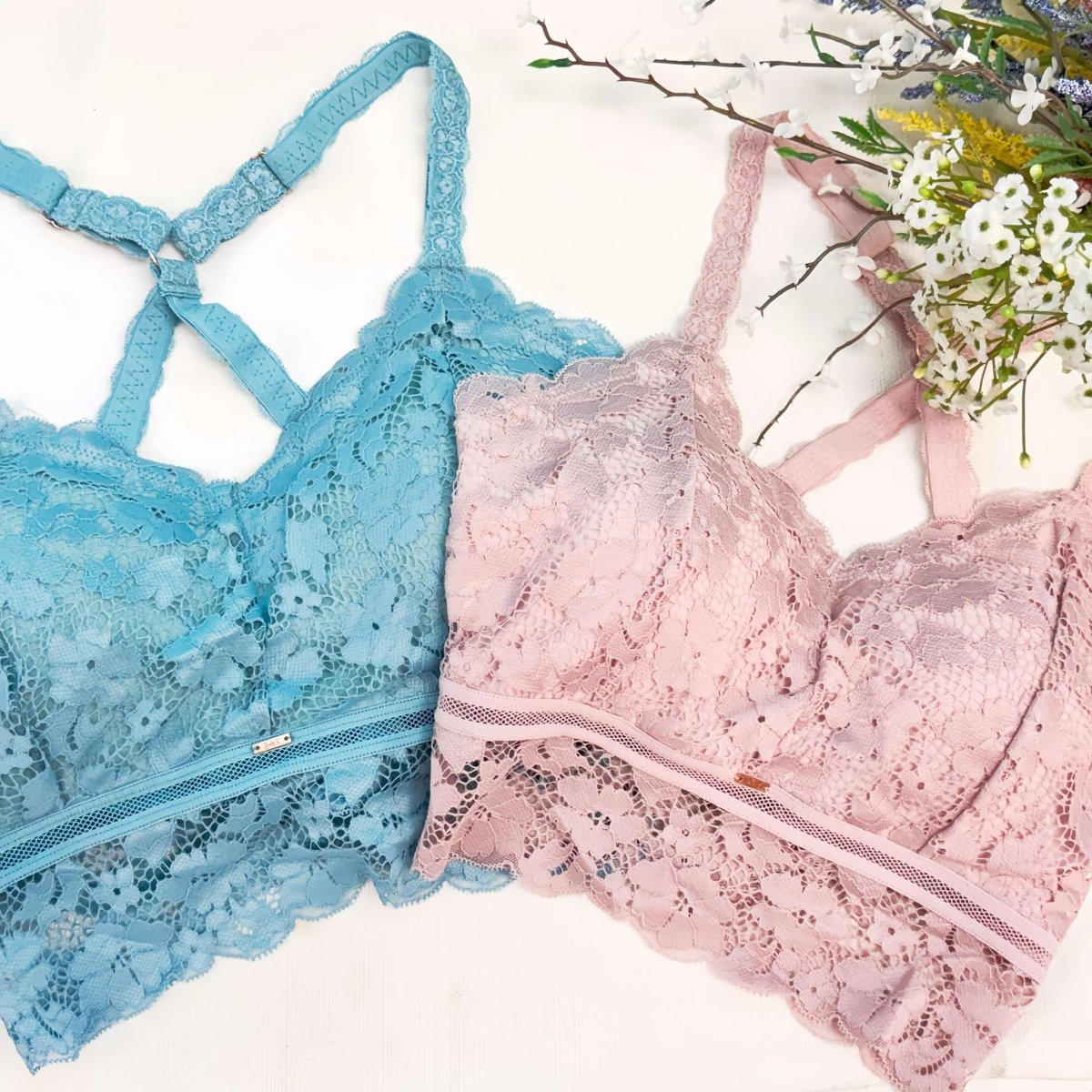 Juliette Deluxe Racerback Lace Bralette - Macoma Boutique555 Presales