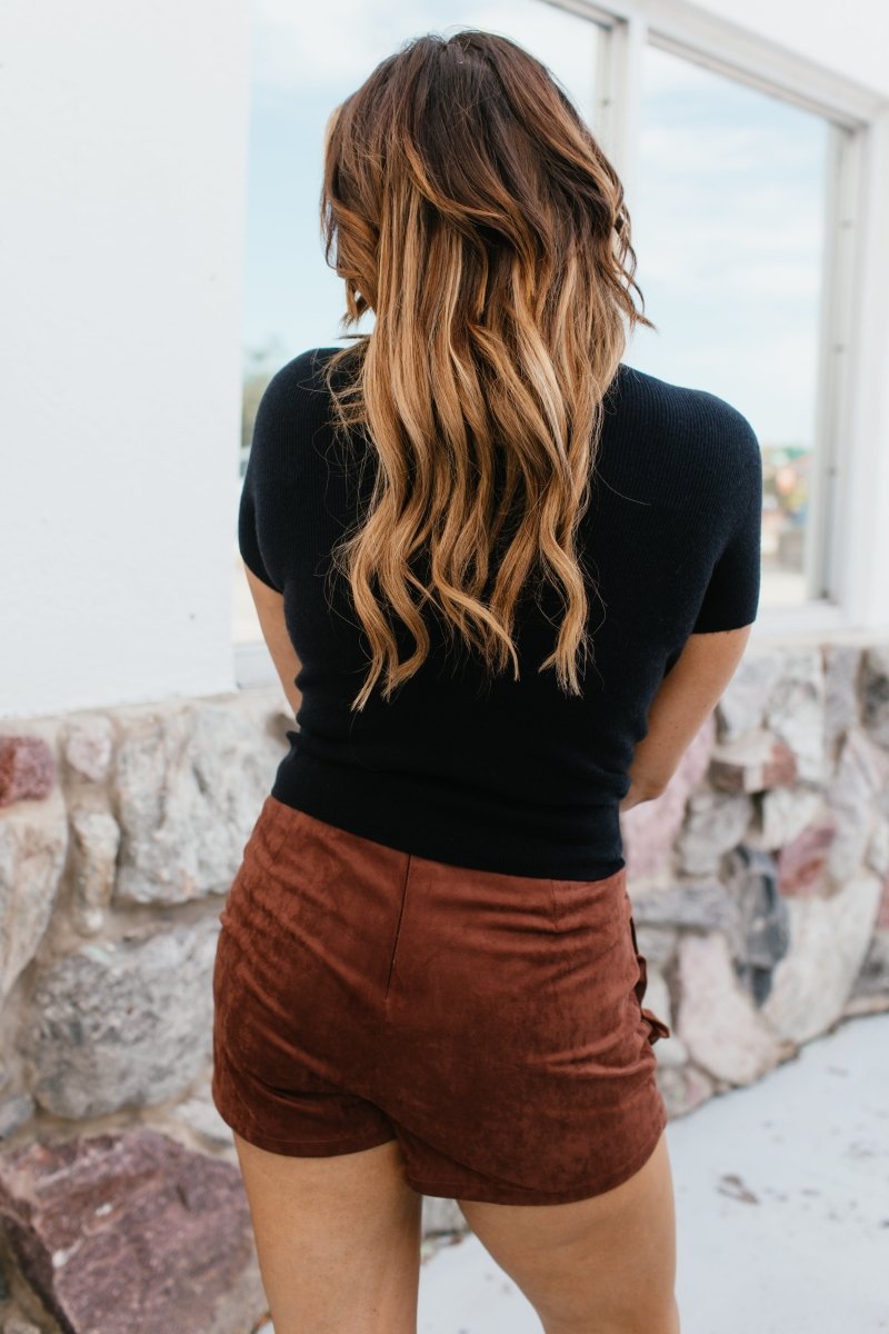 Keep It Moving Top In Black - Macoma Boutique100 Short Sleeve