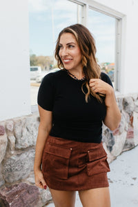 Keep It Moving Top In Black - FINAL SALE