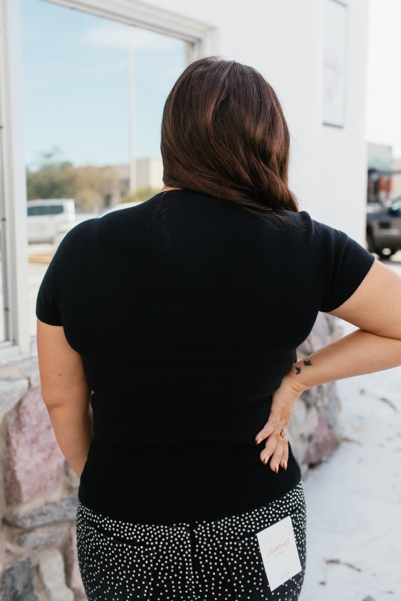 Keep It Moving Top In Black - Macoma Boutique100 Short Sleeve