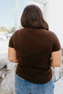 Keep It Moving Top In Chocolate - Macoma Boutique100 Short Sleeve