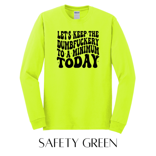 Keep It To A Minimum Long Sleeve Graphic Tee - FINAL SALE - Macoma Boutique555 Presales