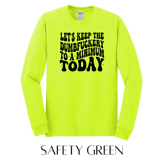 Keep It To A Minimum Long Sleeve Graphic Tee - FINAL SALE - Macoma Boutique555 Presales