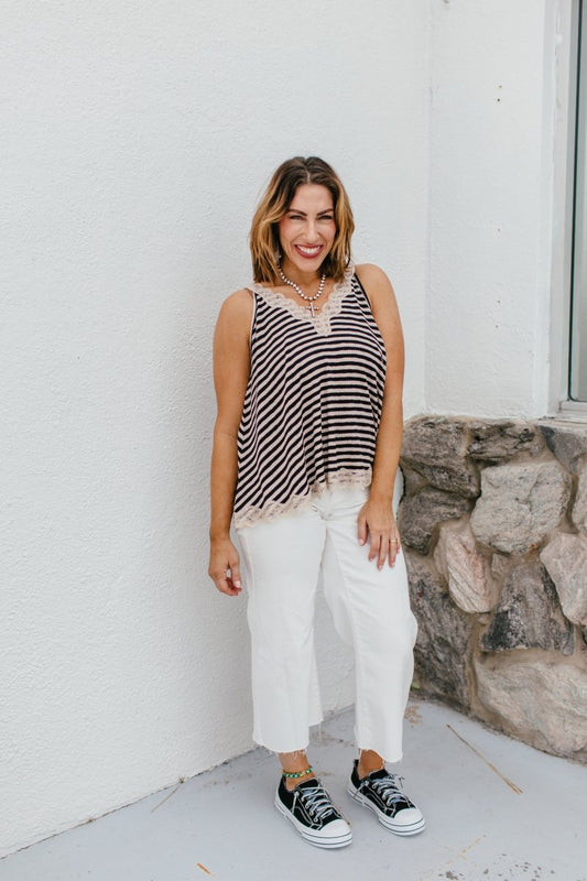 Keepsake Stripe Tank - Macoma Boutique110 Tanks