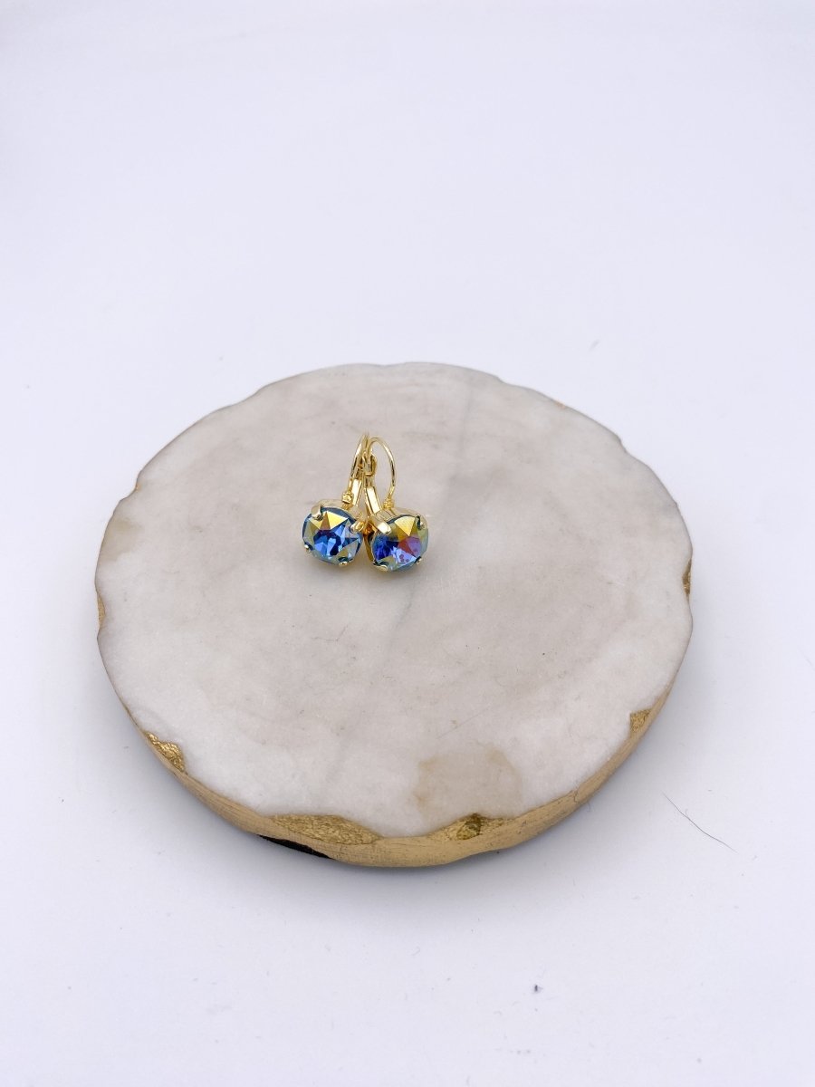 Kinda Obsessed Earrings in Blue AB - Macoma Boutique315 Jewelry