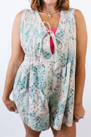 Lace Meadow Romper - Reg/Curvy - FINAL SALE - Macoma Boutique260 Jumpsuits/Rompers/Overalls