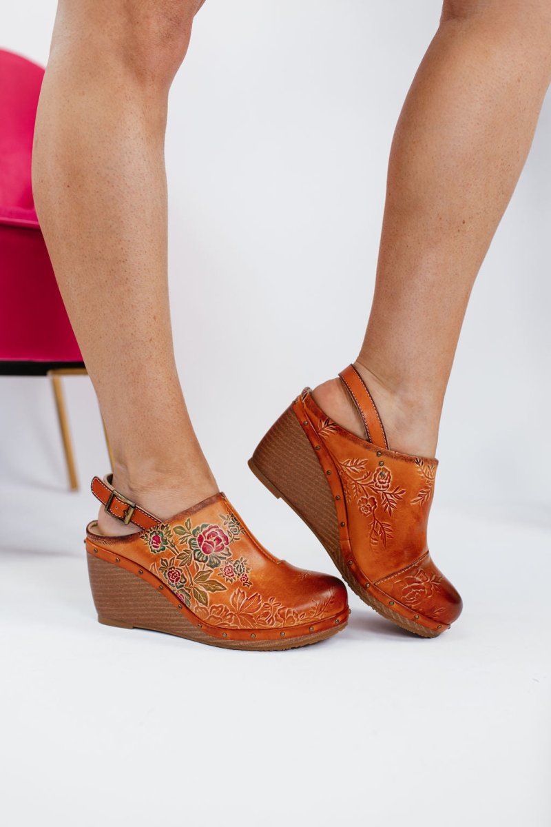 L'artiste Camel Love Ya Wedges - Macoma Boutique302 Wedges & Heels