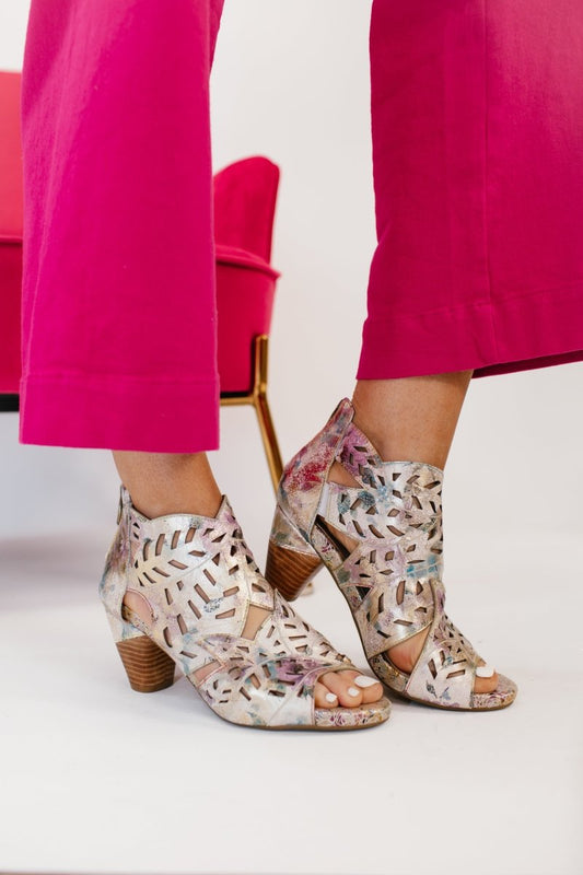 L'artiste Lilac Multi Icon Heels - Macoma Boutique302 Wedges & Heels