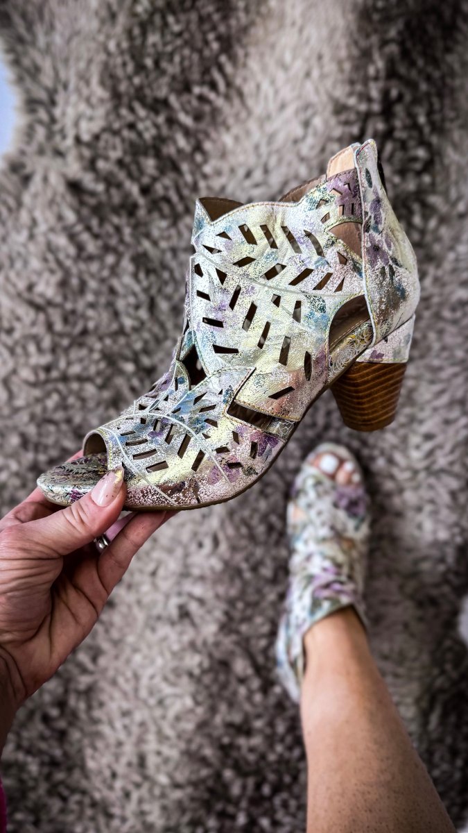 L'artiste Lilac Multi Icon Heels - Macoma Boutique302 Wedges & Heels